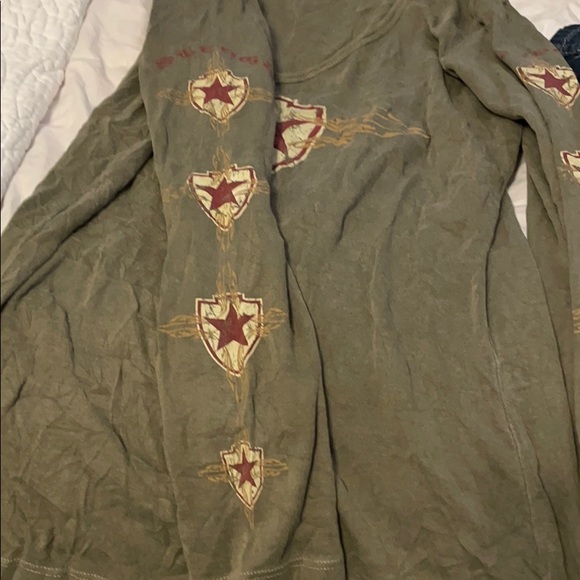 Military/Motorcycle theme 3/4 length long sleeve - Picture 3 of 4